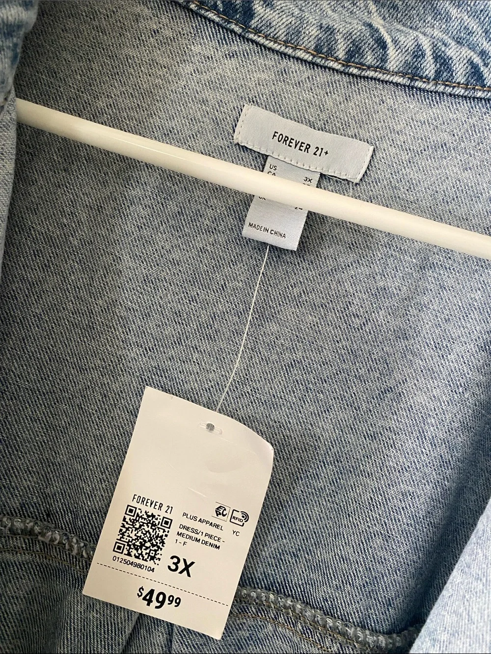 Forever 21 Light Blue Denim Jumpsuit with Pockets! - Picture 4 of 9
